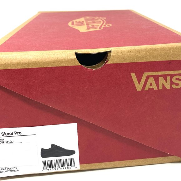 Vans Old Skool Pro Shoes Womens Black Skate Casual Suede Canvas Size VN000ZD41OJ - Picture 9 of 10